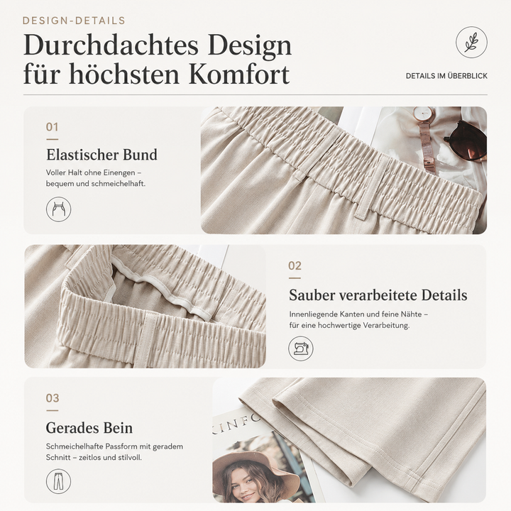 Charis™ | Weite Leinenhose