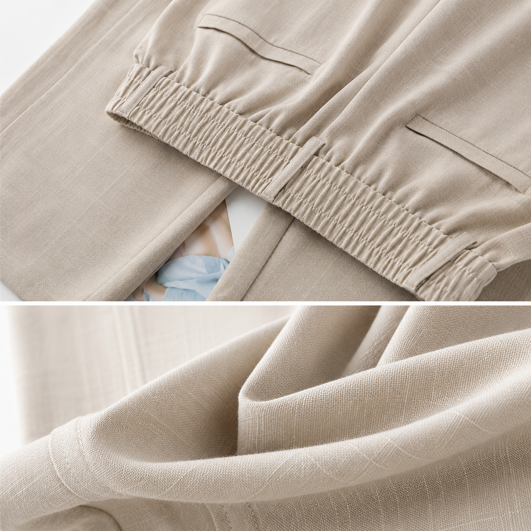 Charis™ | Weite Leinenhose
