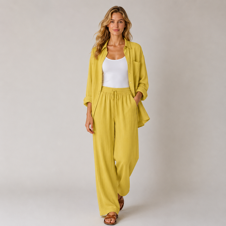 Lisa™ | Luftiges Leinen-Set