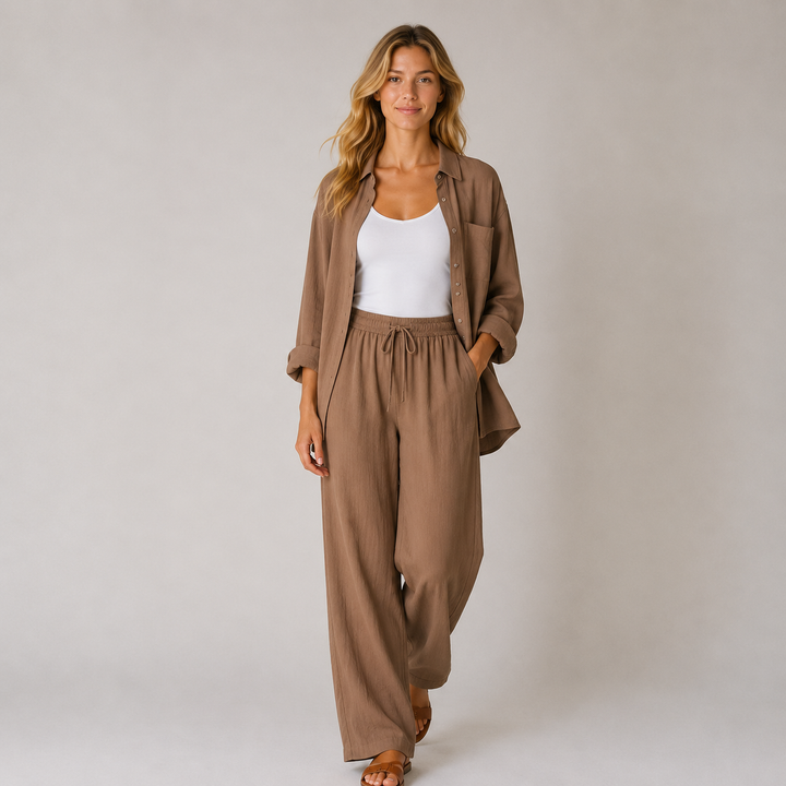 Lisa™ | Luftiges Leinen-Set
