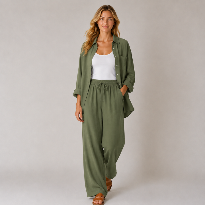 Lisa™ | Luftiges Leinen-Set