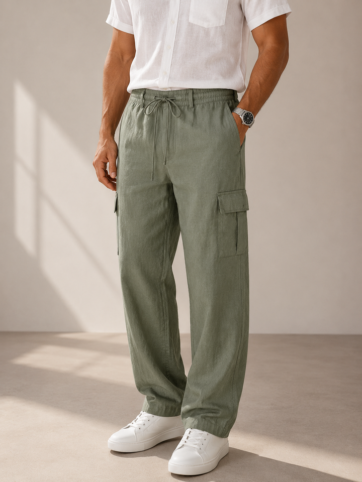 Xavier™ | Komfortable Leinen-Cargohose