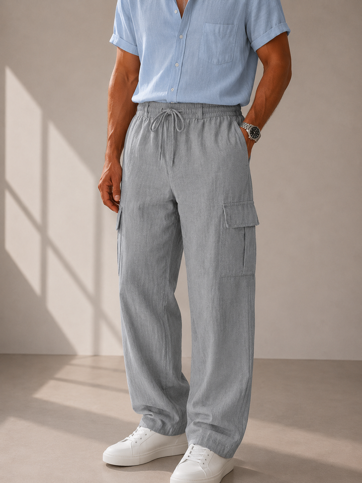 Xavier™ | Komfortable Leinen-Cargohose