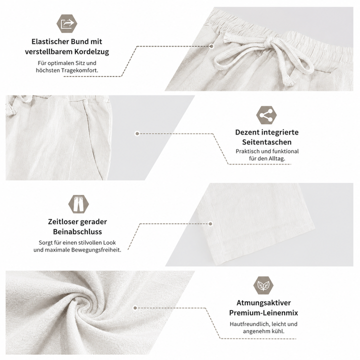 Damio™ | Premium Leinen-Set mit Kapuze