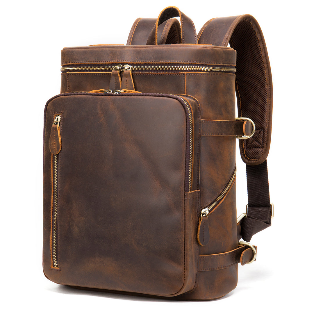 Jack™ – Premium Echtleder Laptop-Rucksack