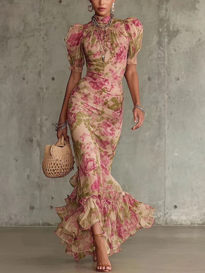 Rosa| Elegante Maxikleid
