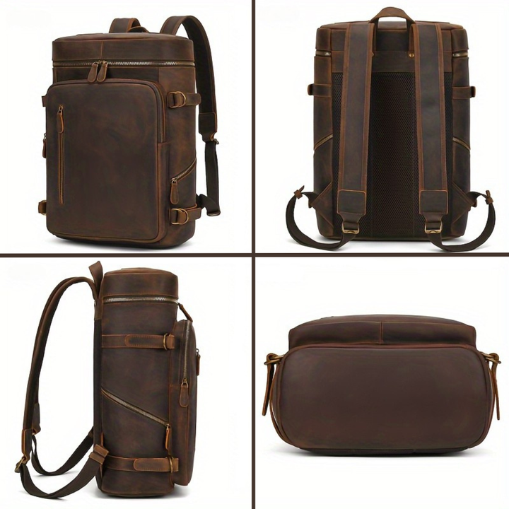 Jack™ – Premium Echtleder Laptop-Rucksack