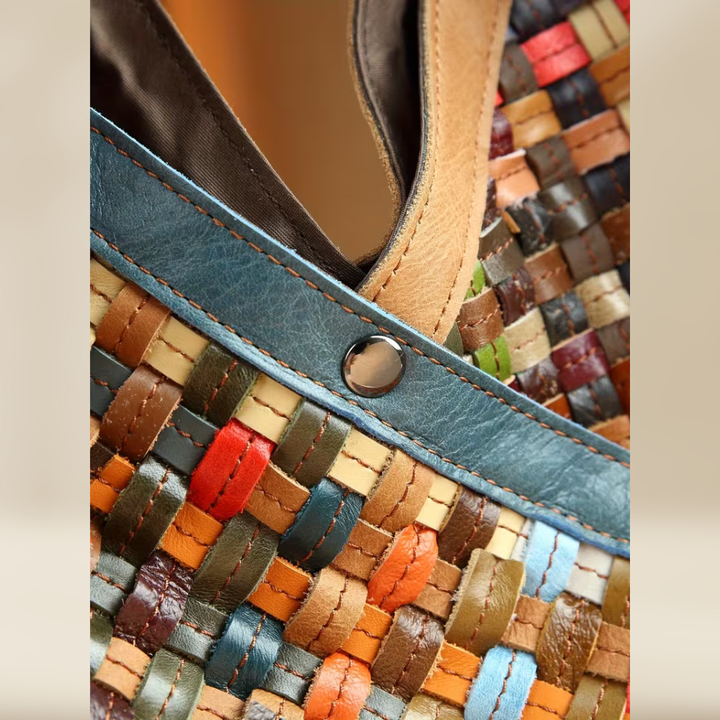 Fiorella™ – Gewebte Echtleder Tote Bag