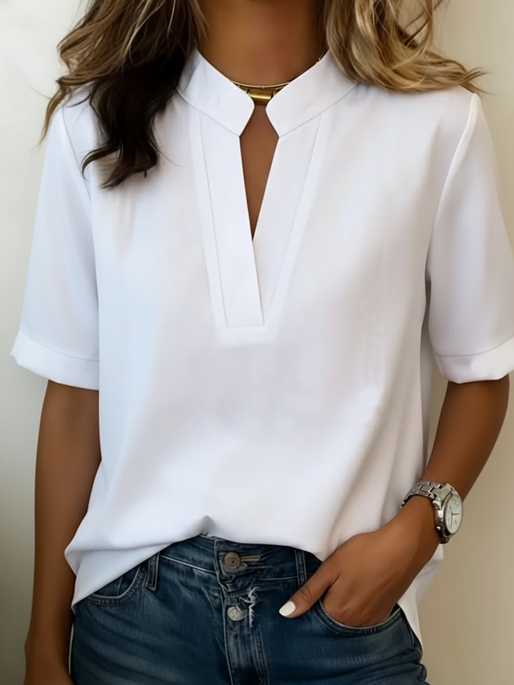 Sandra | Elegante Bluse mit V-Ausschnitt