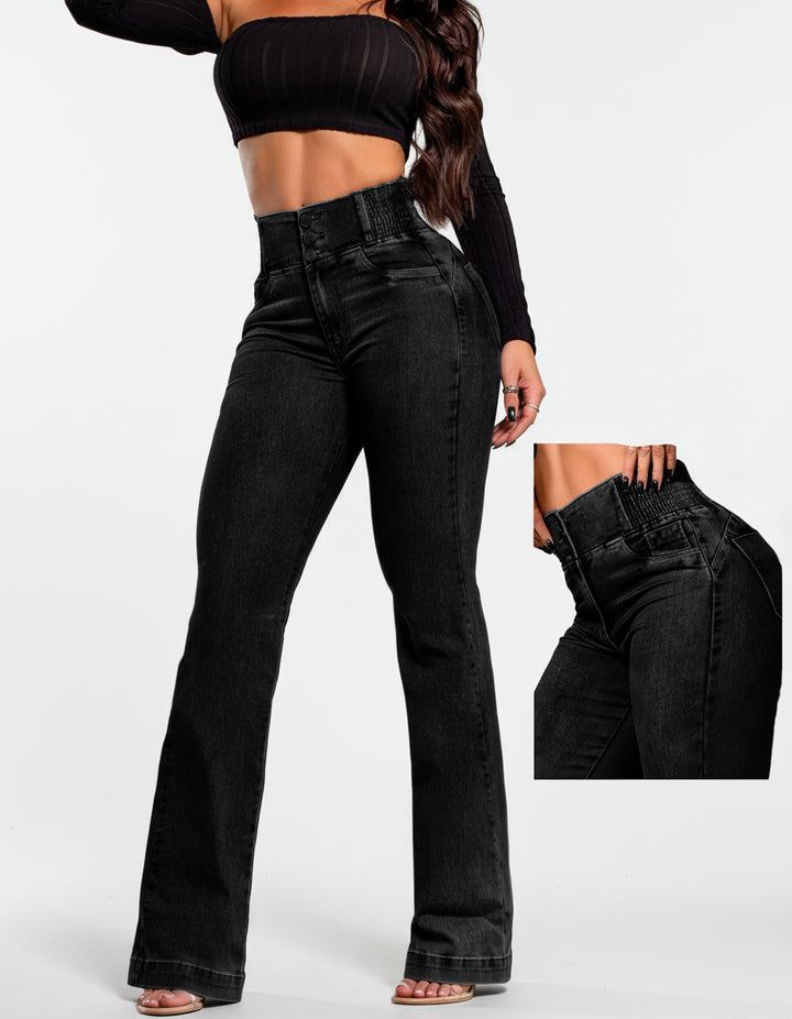 Sara | Elegante Stretch Schlagjeans