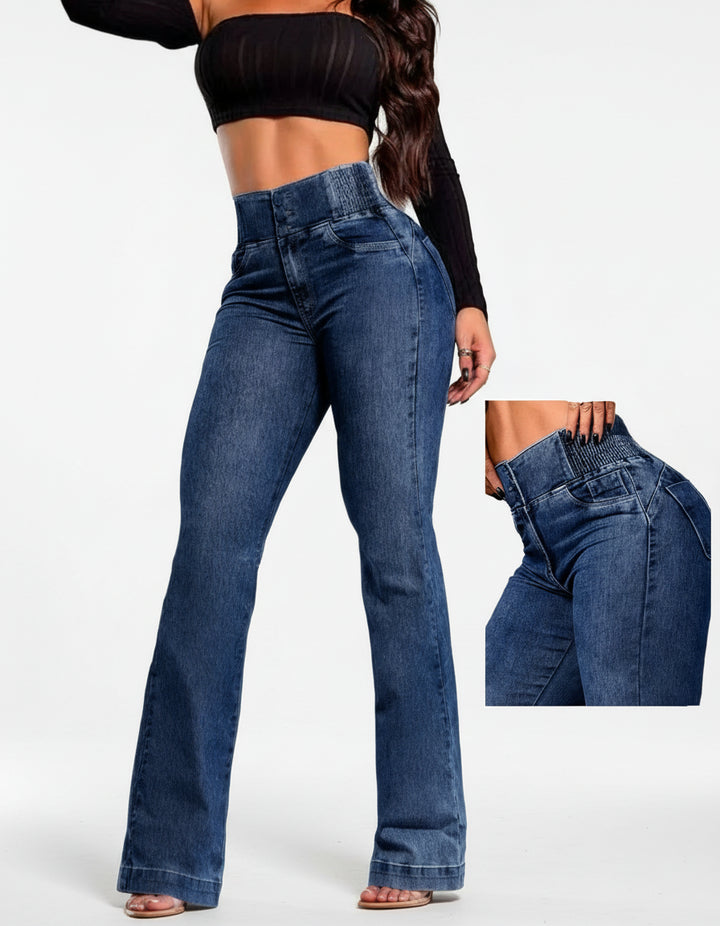Sara | Elegante Stretch Schlagjeans