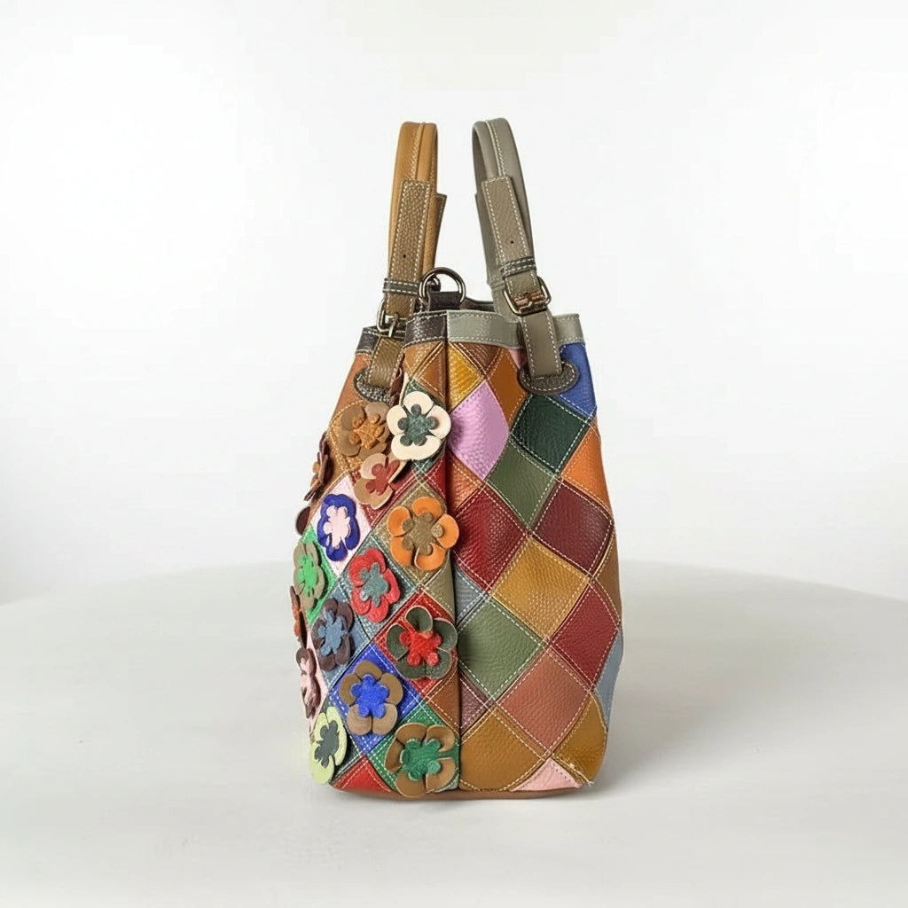 Fleur™ – Luxuriöse Echtleder Handtasche